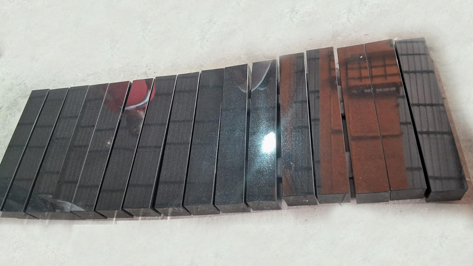 Absolute black granite kerb stone
