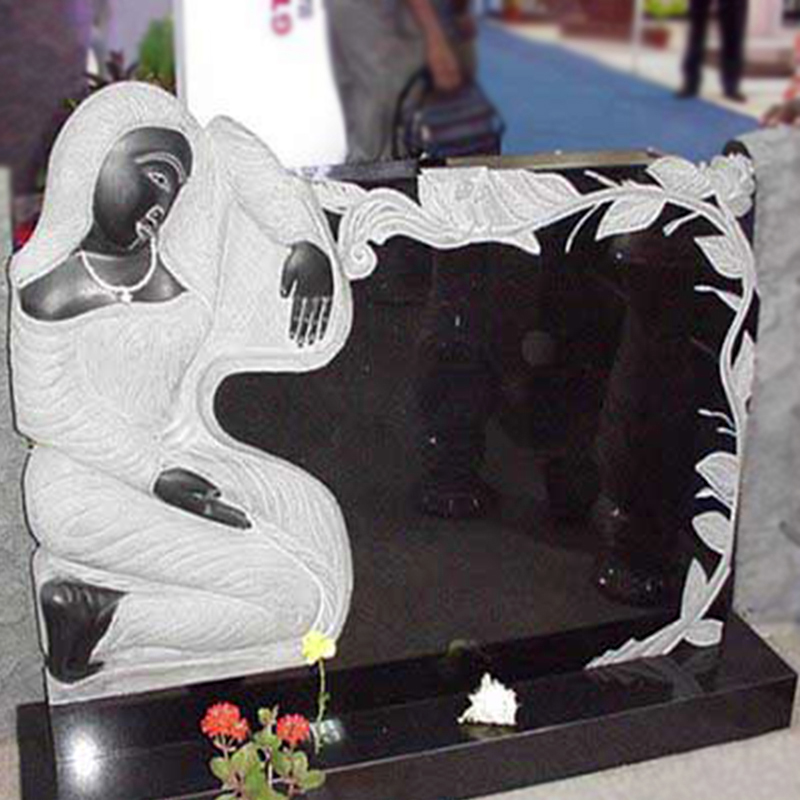 Absolute black granite monument