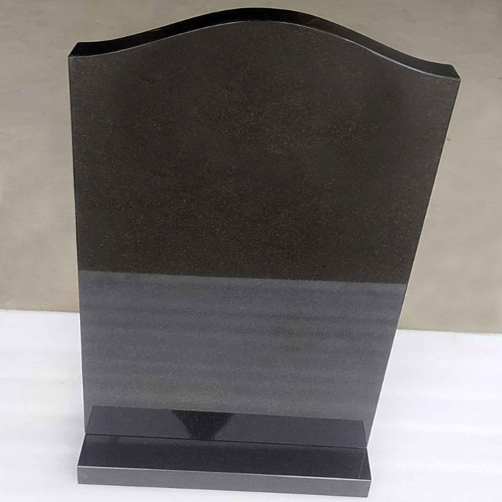 Absolute black granite ogee shaped