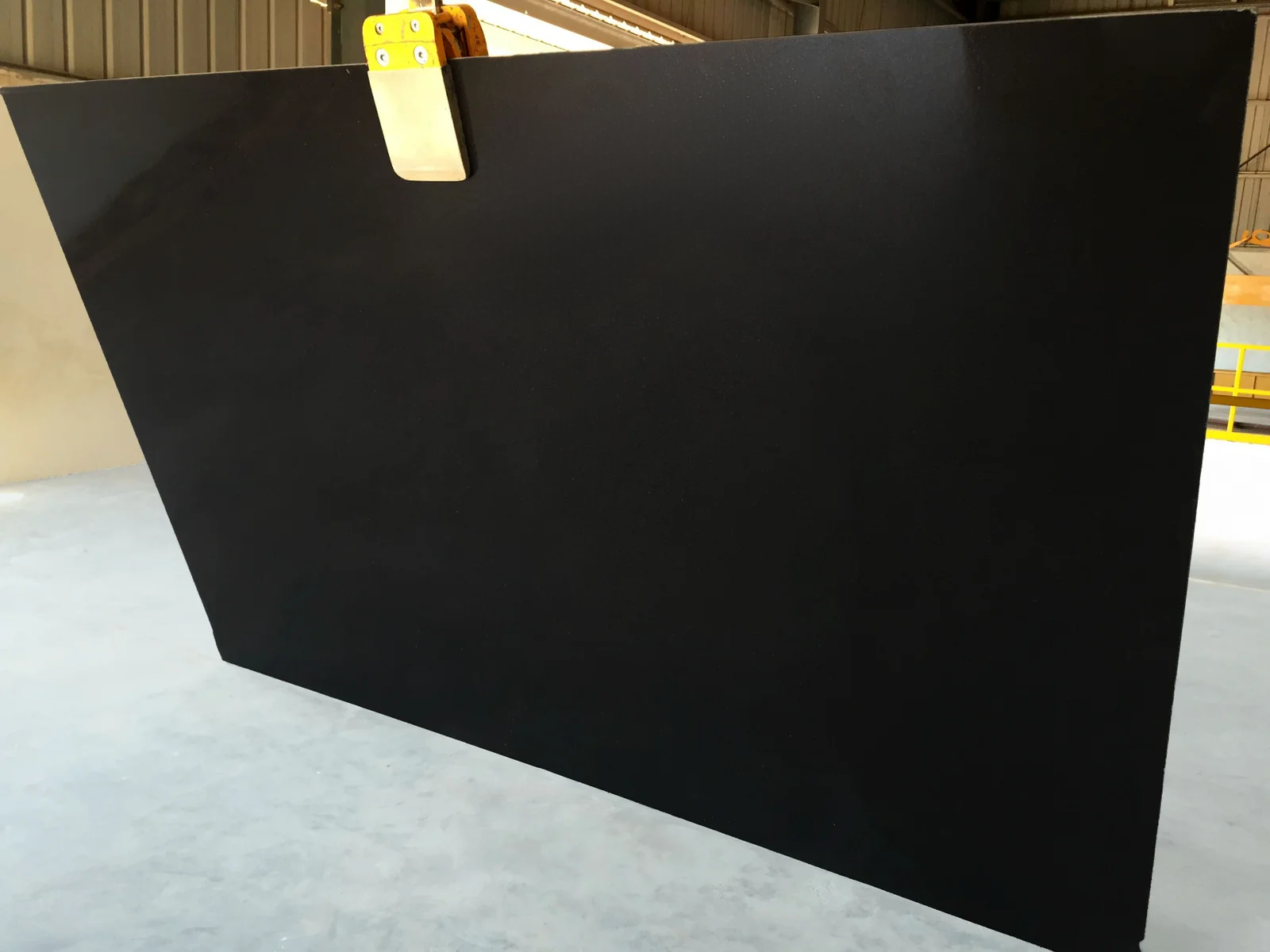 Absolute black granite polished gangsaw slab