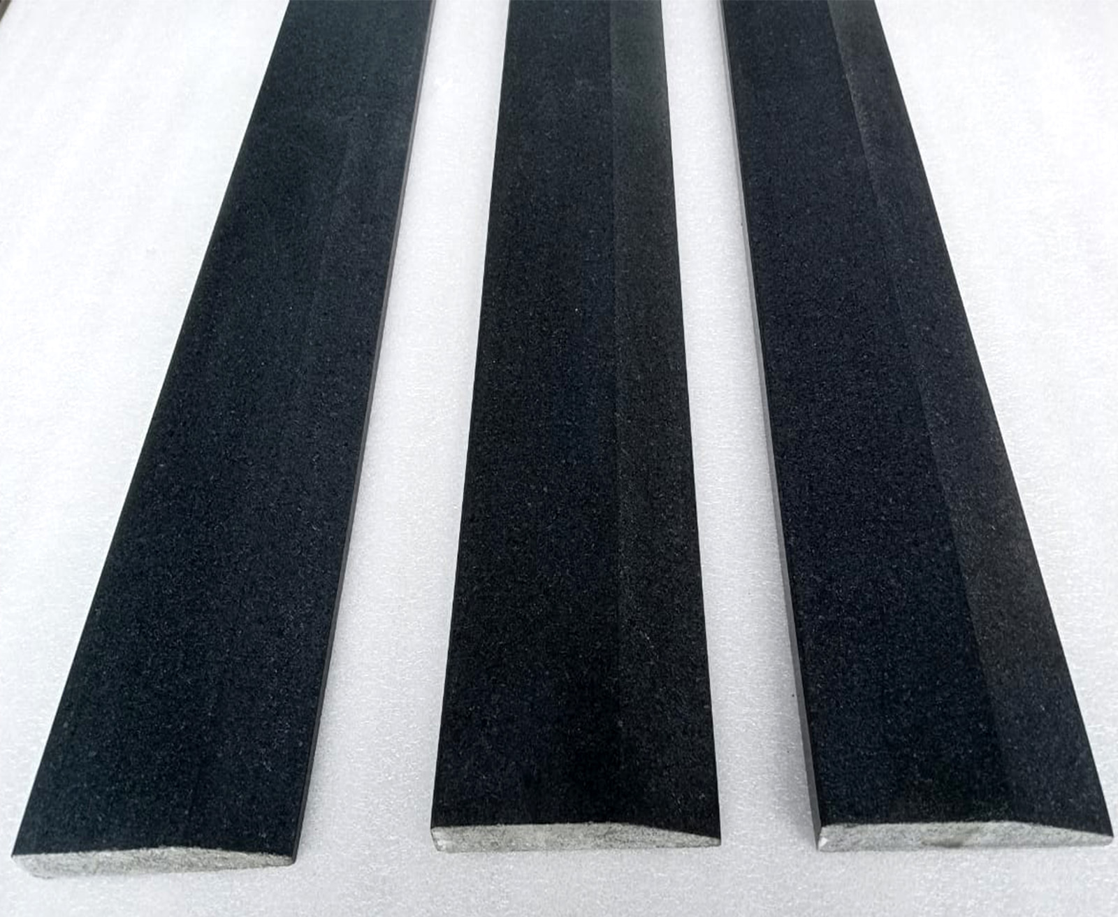 Absolute black granite single hollywood honed