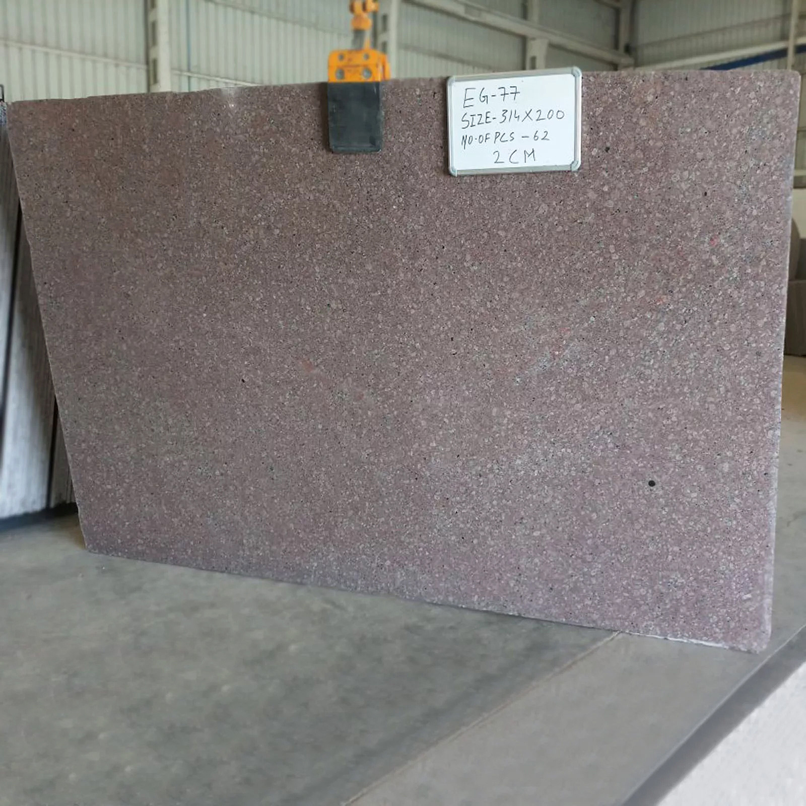 Copper silk granite gangsaw slab