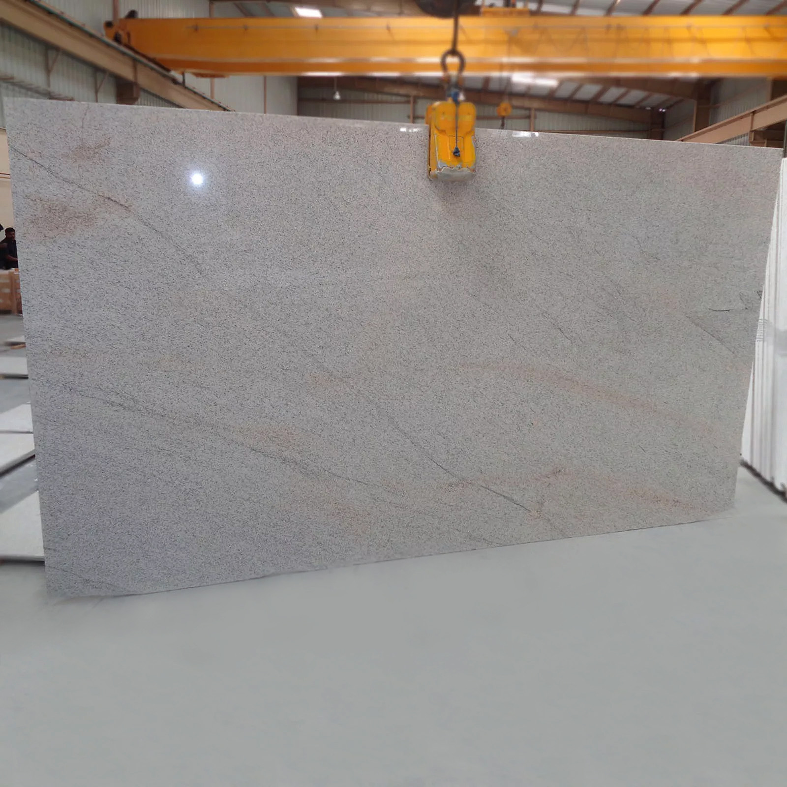 Imperial white granite gangsaw slab