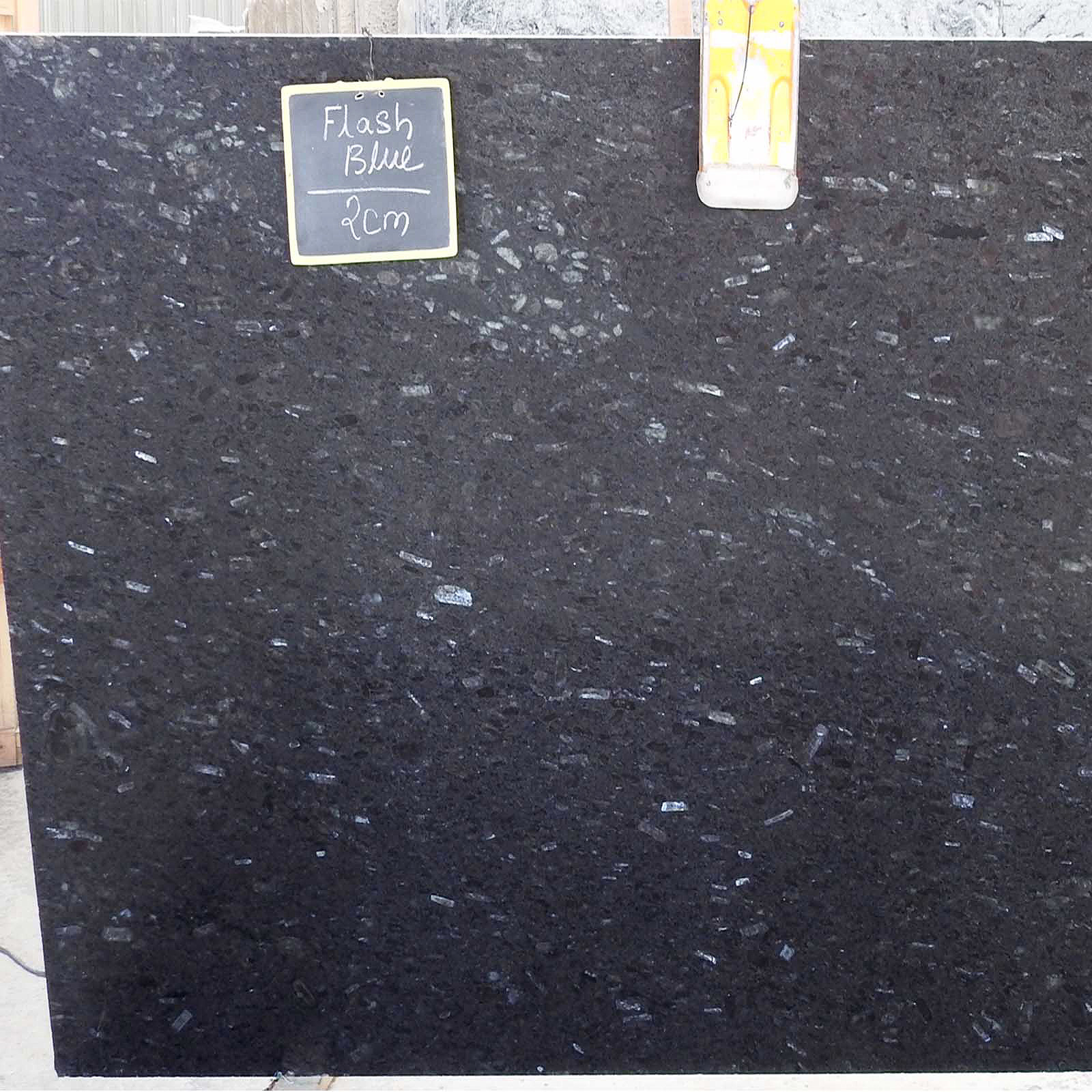Flash blue granite slab