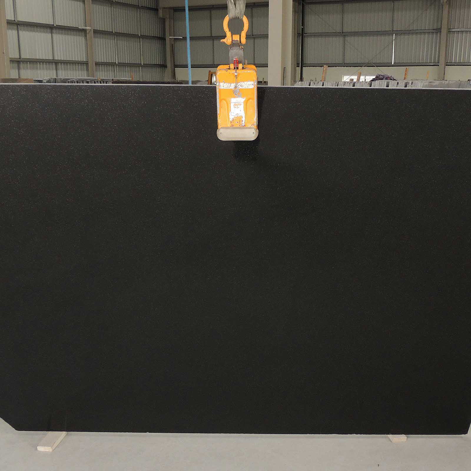 Nova black granite gangsaw slab