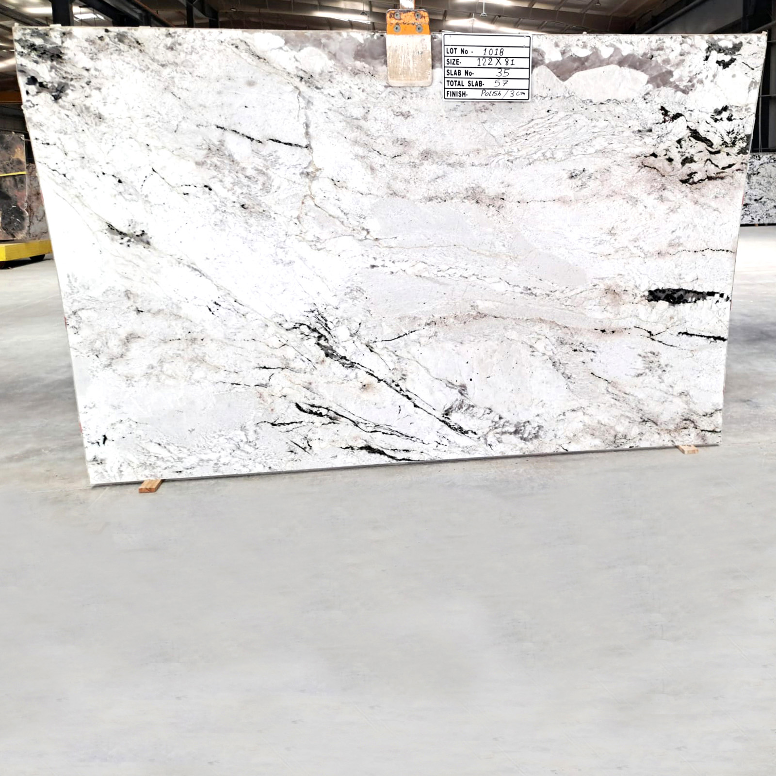 Epic white granite gangsaw slab
