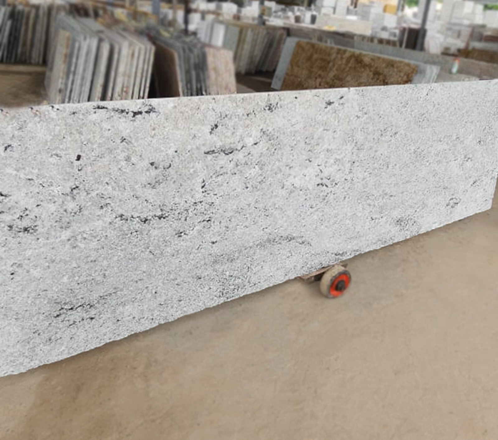 Colonial white granite cutter slab
