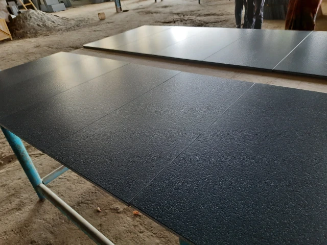 ABS black granite slab in leather finish