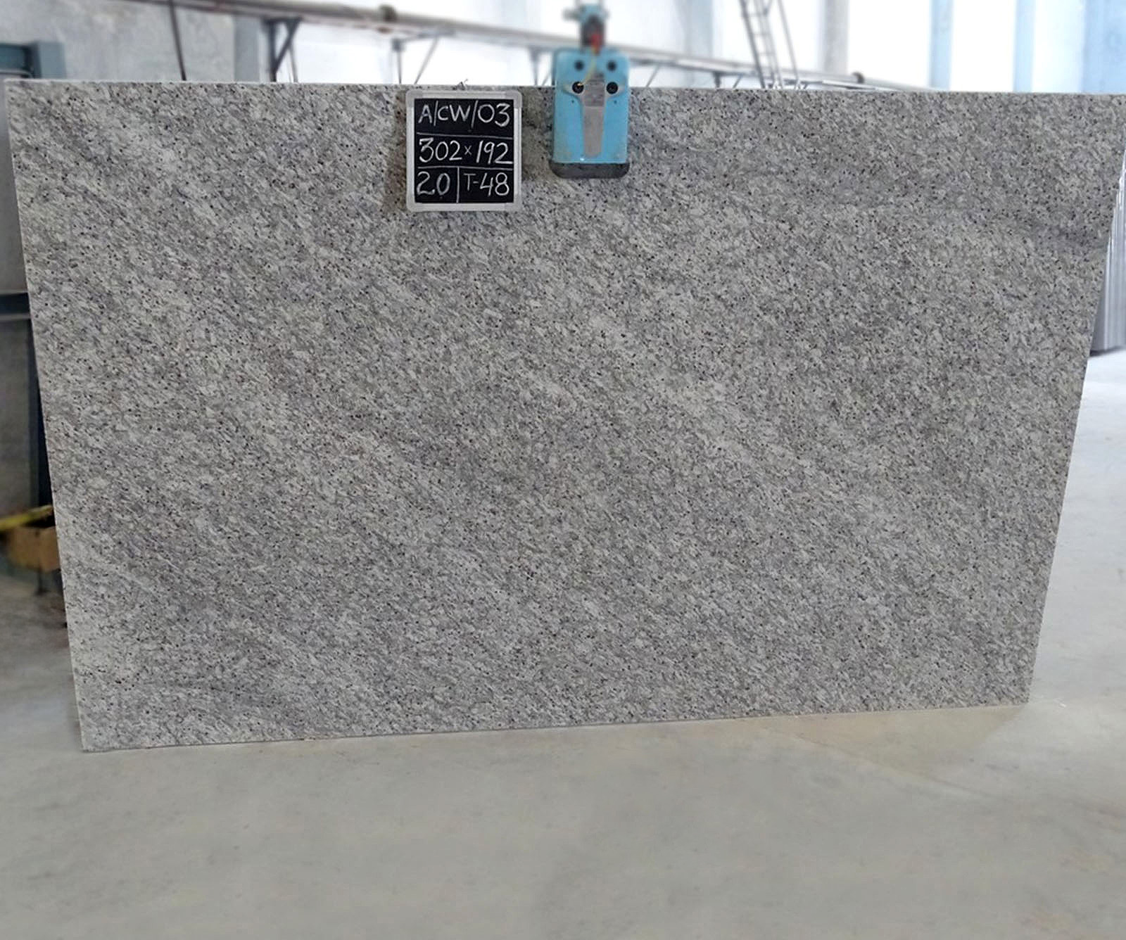 Crystal white granite gangsaw slab
