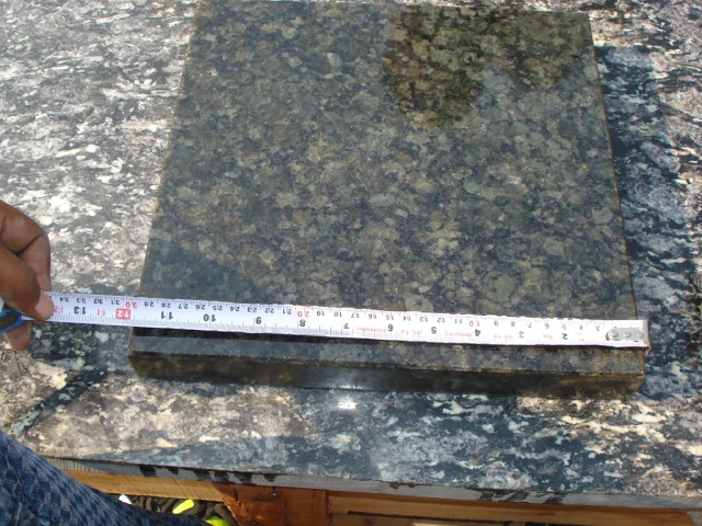 Green pearl granite inspection