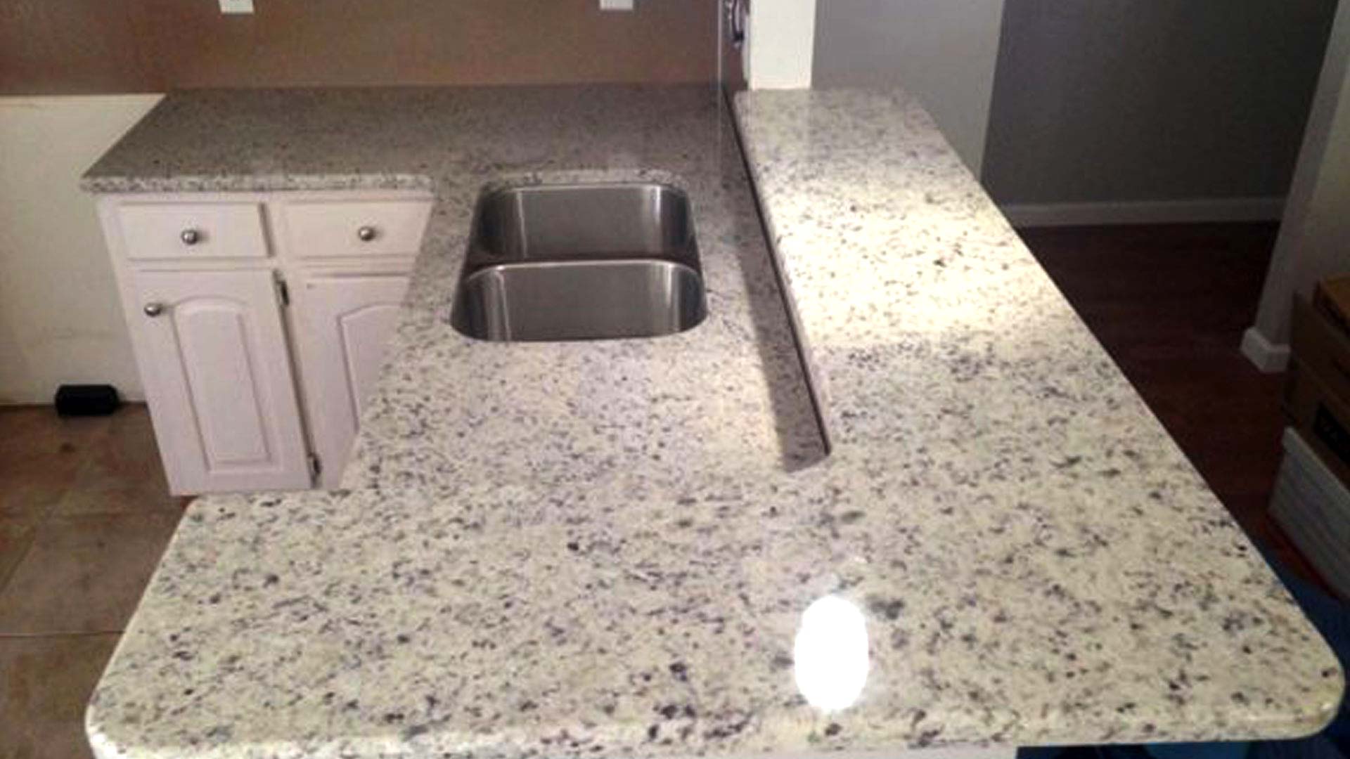 Moon white granite countertop