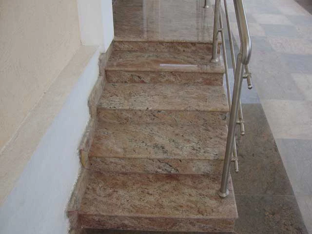 Rosewood granite flooring project