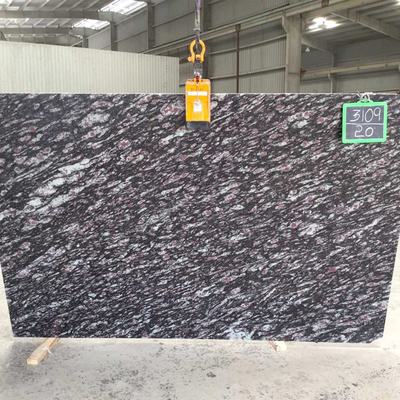 Sea waves granite gangsaw slab