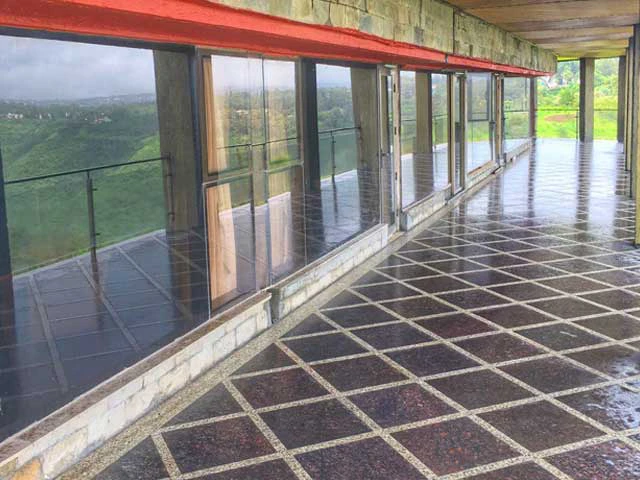 Tan brown granite outdoor flooring project